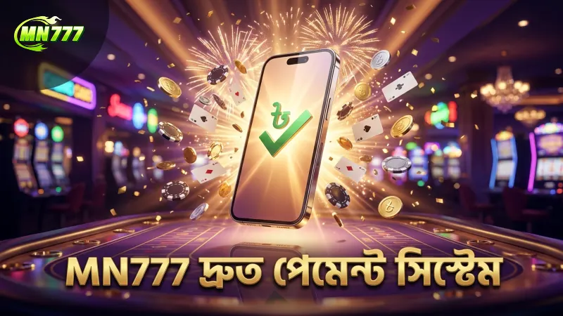 MN777 পেমেন্ট পদ্ধতি দ্রুত লেনদেন নিশ্চিত করে।