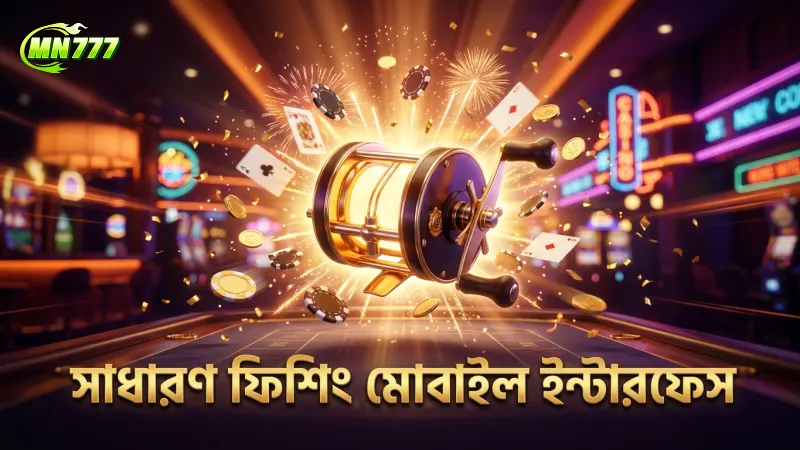 সাধারণ ফিশিং গেমের মোবাইল ইন্টারফেস ও সরল নিয়মাবলী